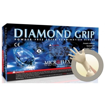 DGP-350-L Microflex® Diamond Grip Plus™ powder-free latex gloves, Size L